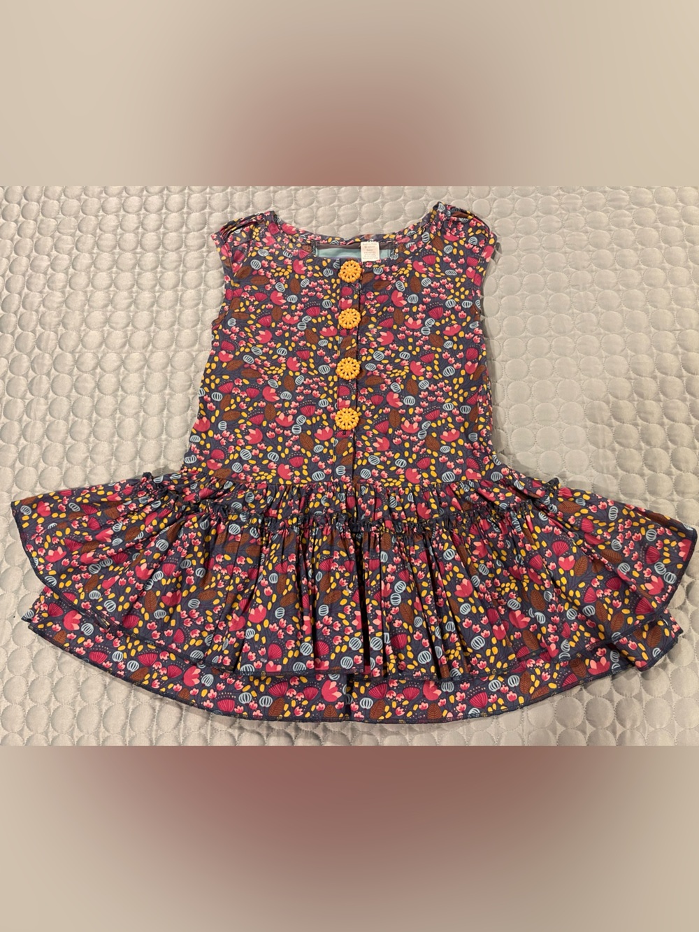 Vintage Matilda Jane Girls Sz 4 Atmosphere Dress Paint by Numbers Purple Floral
